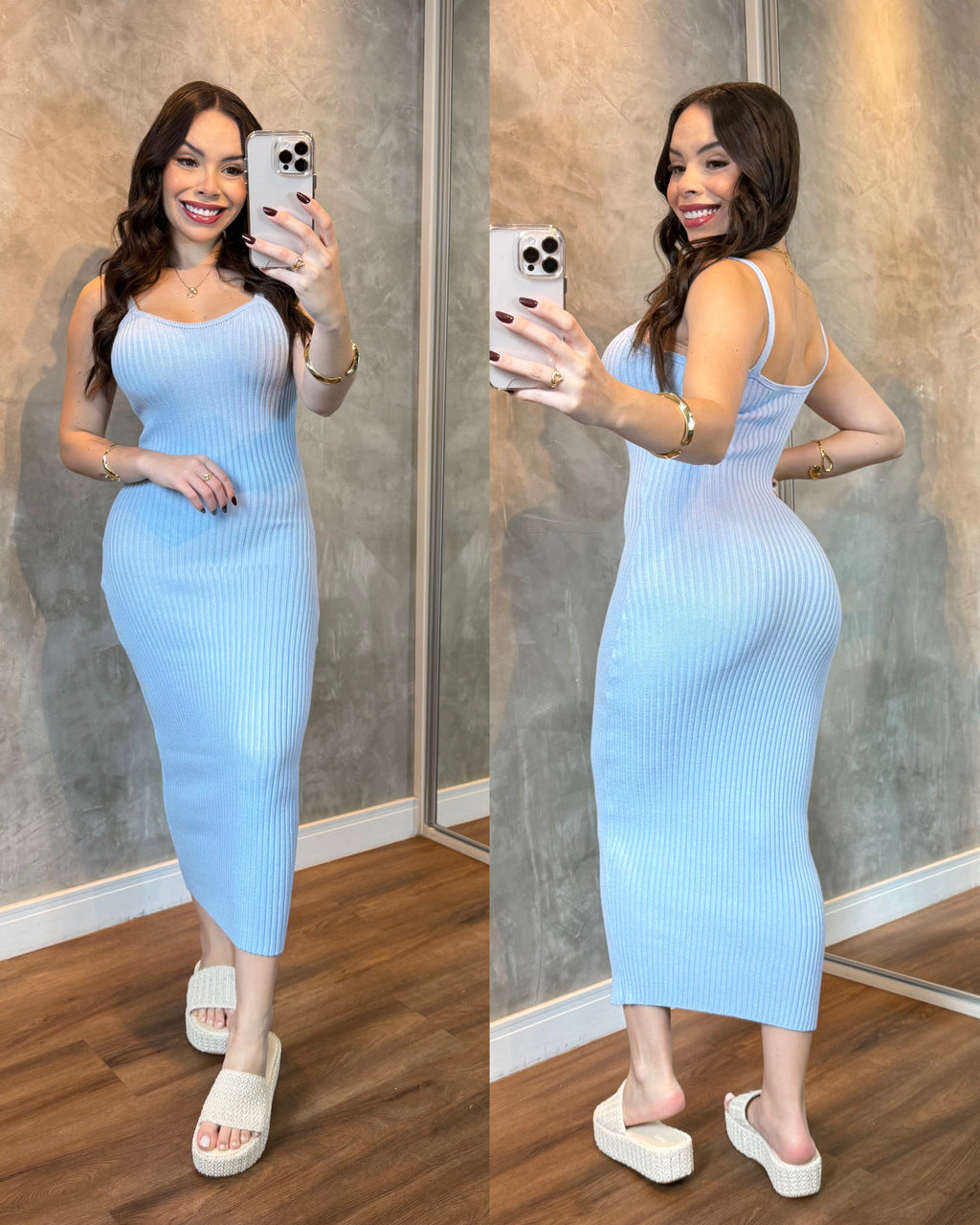 Vestido Bia tricô modal