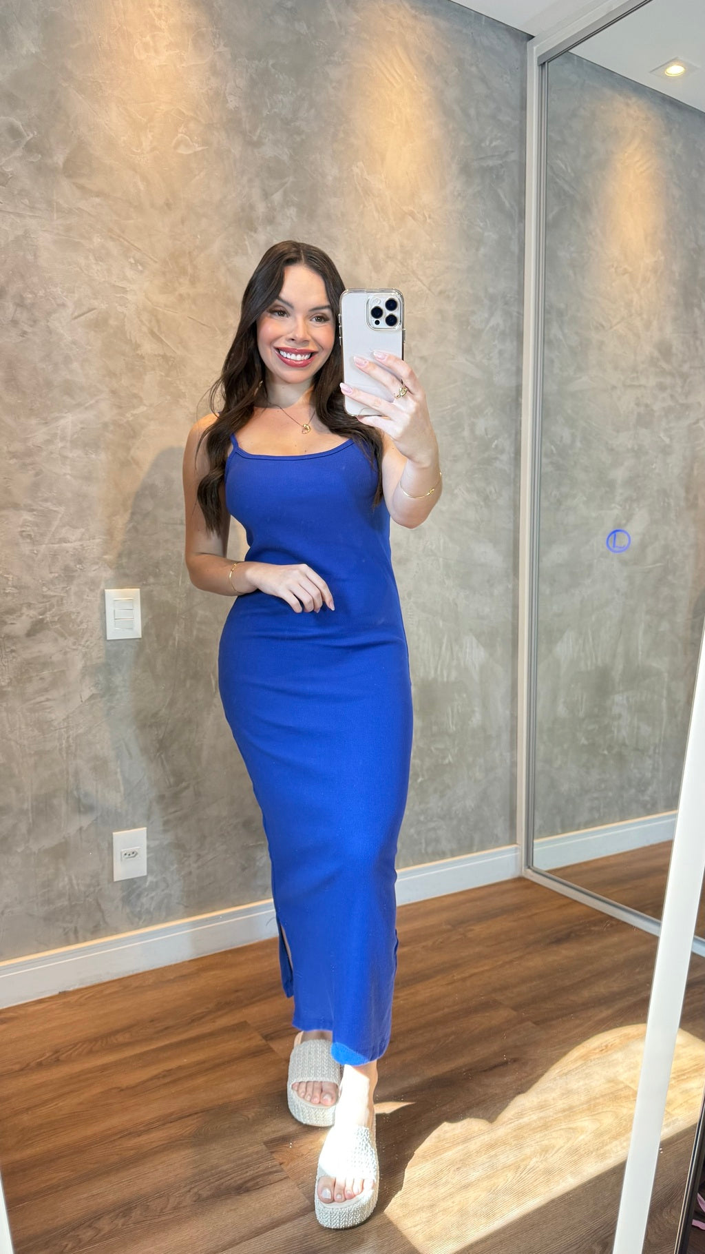 Vestido Kezia ribana canelado