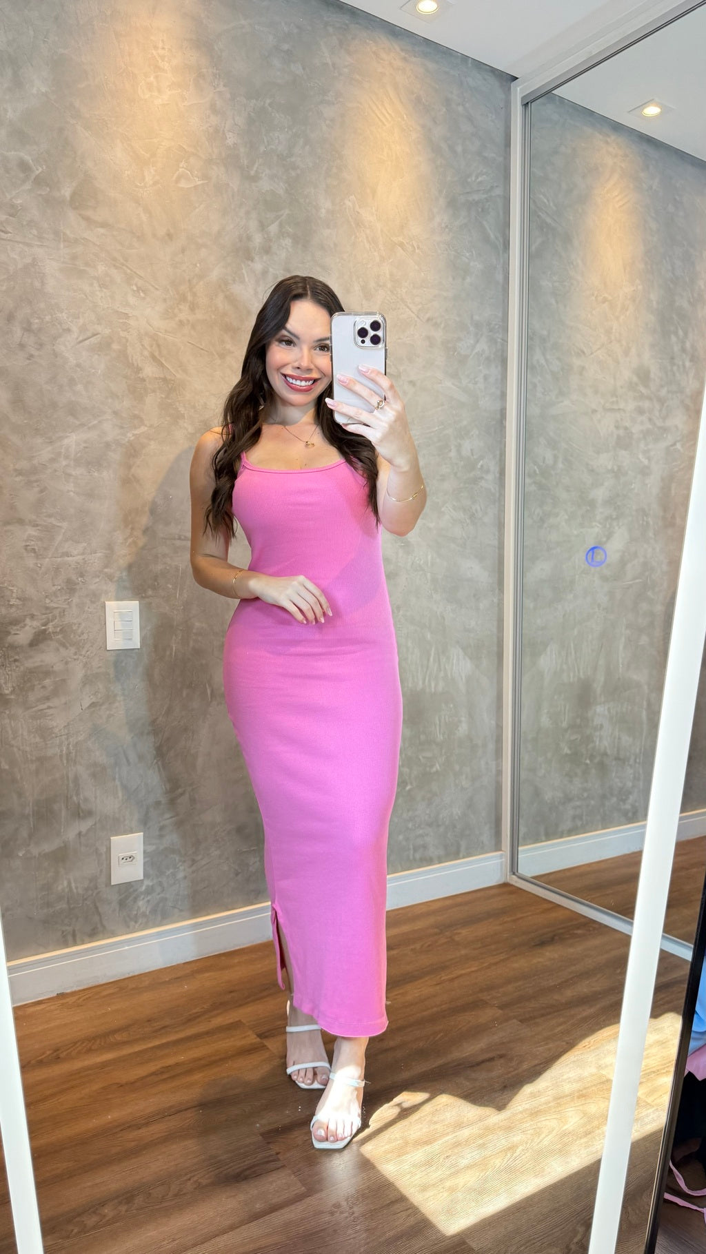 Vestido Kezia ribana canelado