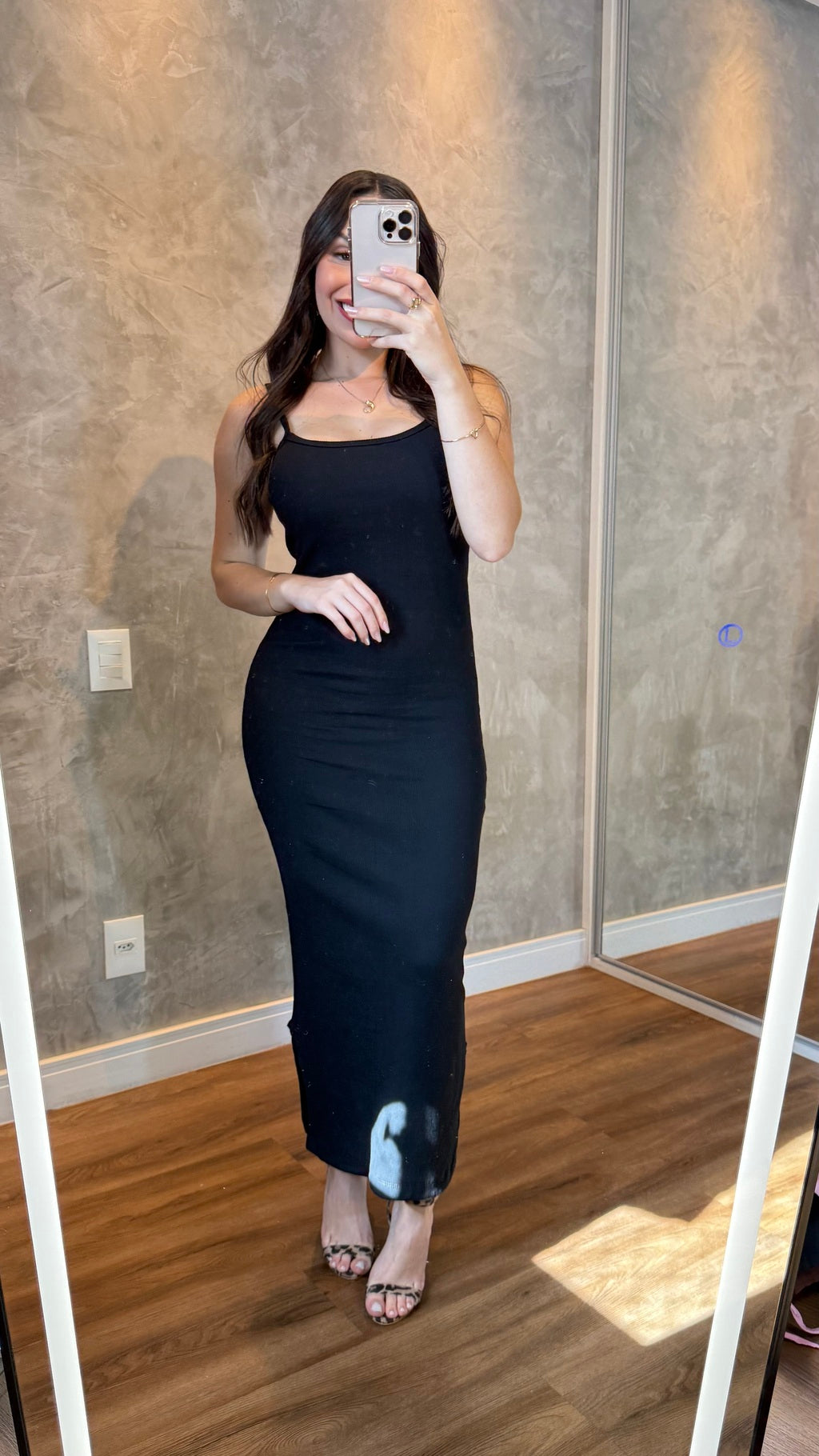 Vestido Kezia ribana canelado