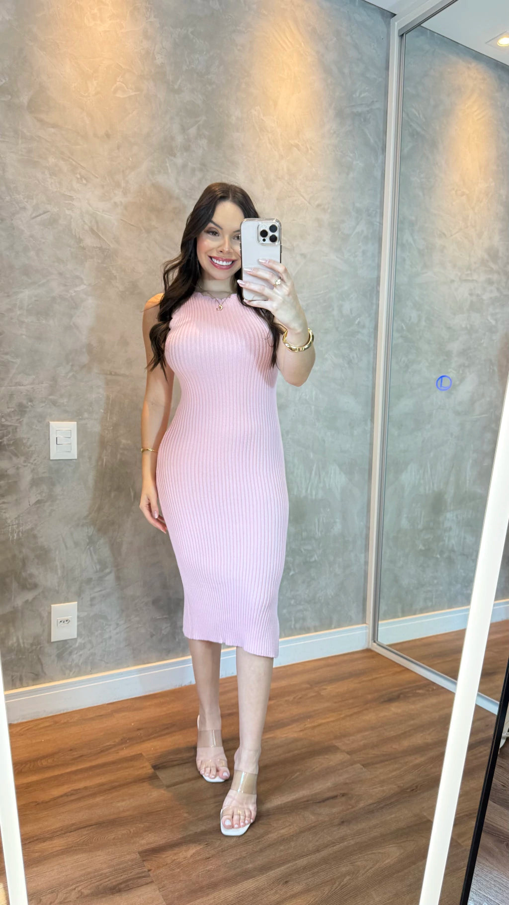 Vestido tricô modal Nuvem