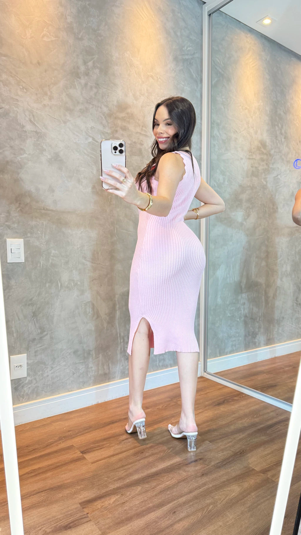 Vestido tricô modal Nuvem