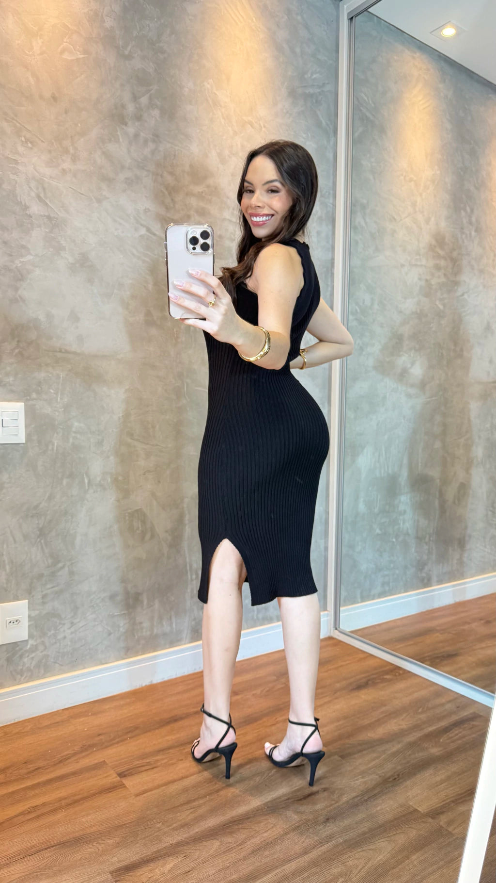 Vestido tricô modal Nuvem