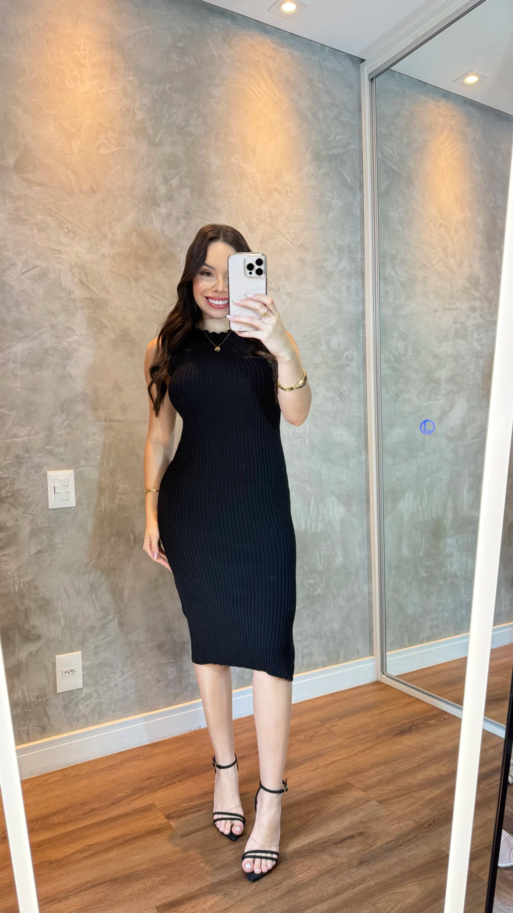 Vestido tricô modal Nuvem