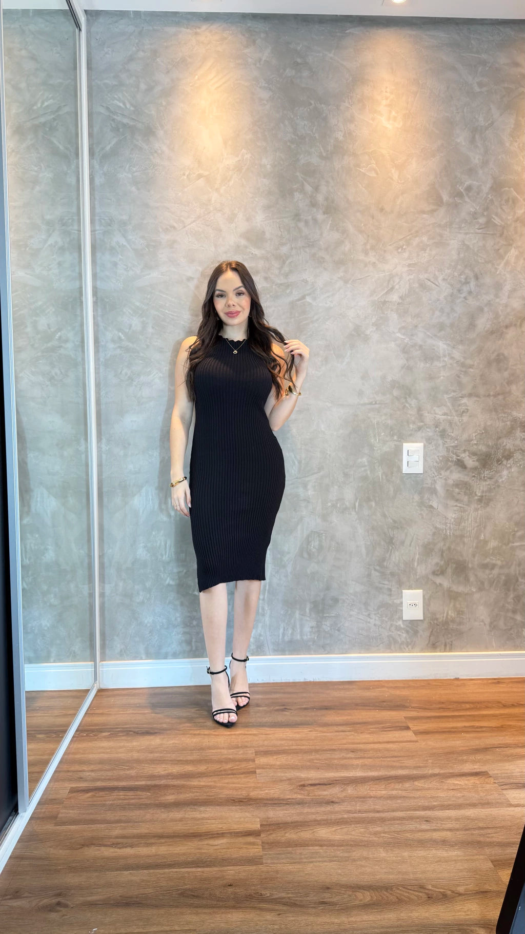 Vestido tricô modal Nuvem
